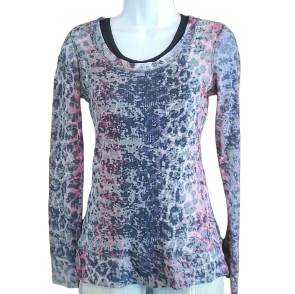 Maurices Multi Color Animal Print Lightweight Top